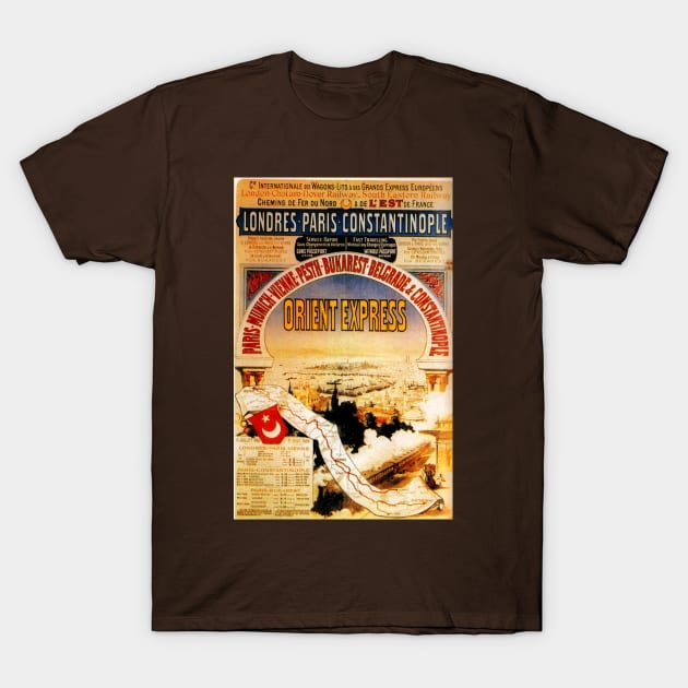 Vintage Travel Poster - Orient Express T-Shirt by Starbase79